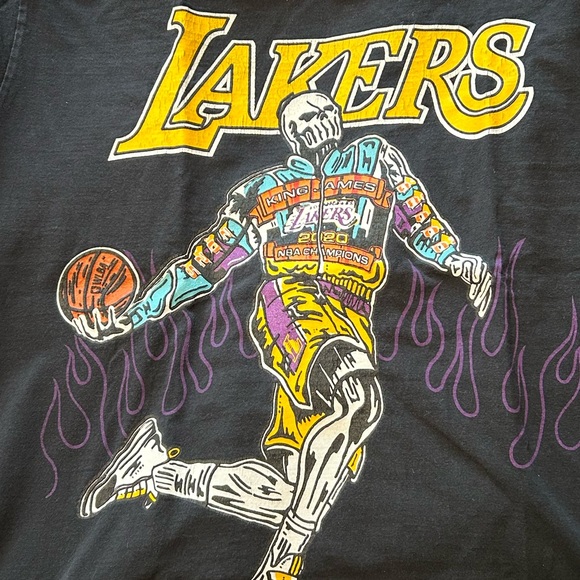 WARREN LOTAS lakers champ t-shirt size Medium! - Picture 4 of 4